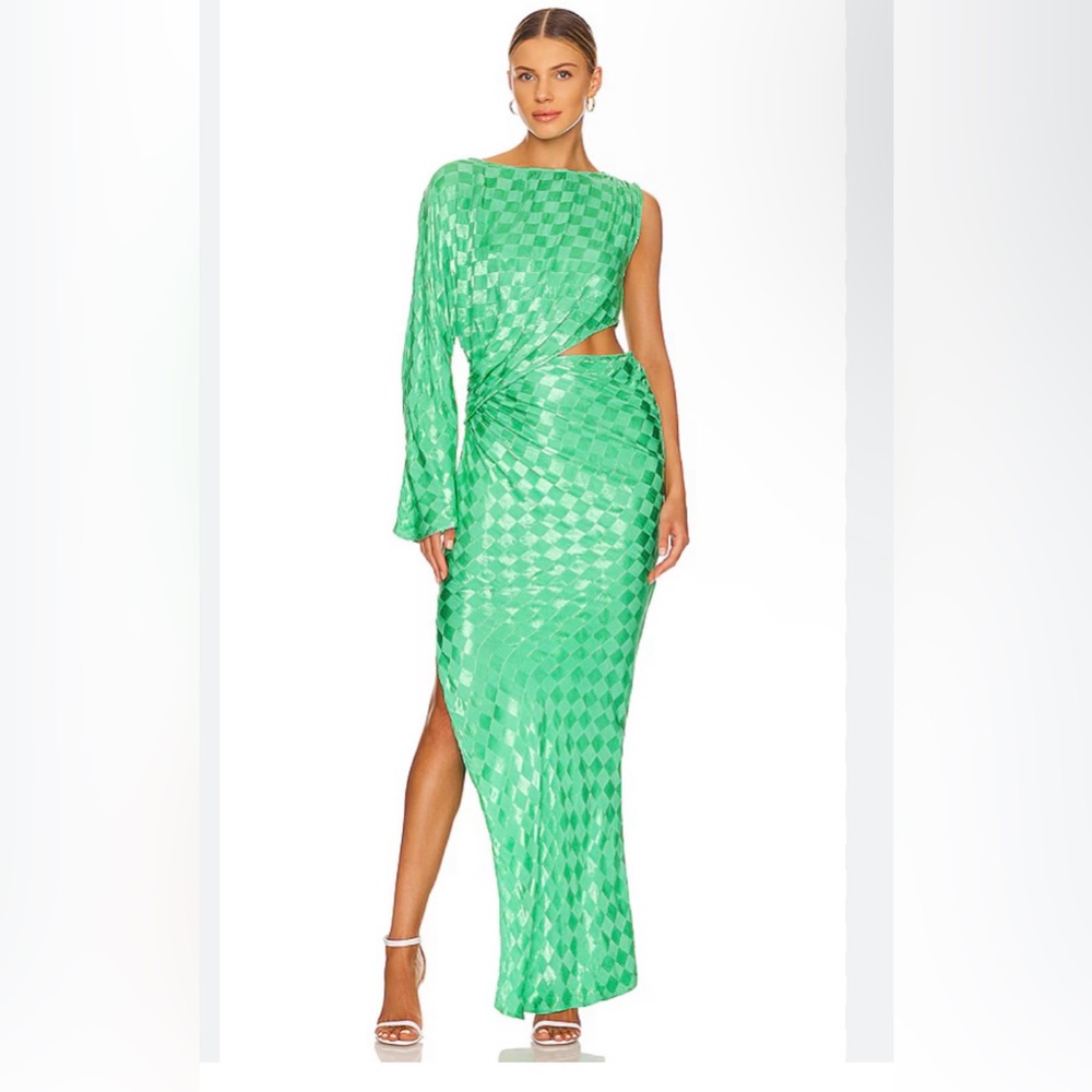 Jen's Pirate Booty One Shoulder Green Dress